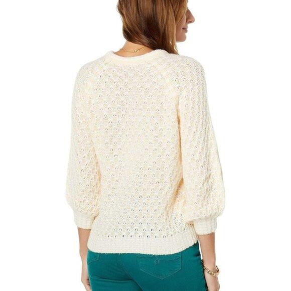 Lilly Pulitzer New Corabelle Knit Sweater Coconut Honeycomb Size XX-Small - Picture 5 of 14